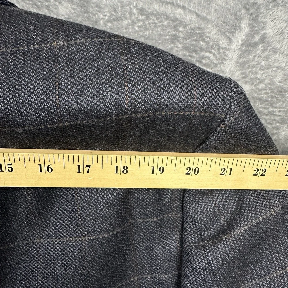 Botany 500 Blazer Sport Coat Suit Jacket Men's 42R Houndstooth 100% Lambswool